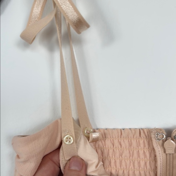 Sezane Tan Ruffled Sheath Mini Dress - Picture 4 of 6